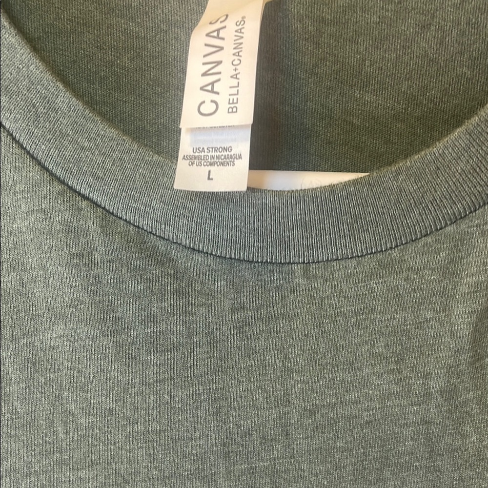 Bella Canvas Green Short Sleeve Tee - Picture 3 of 3
